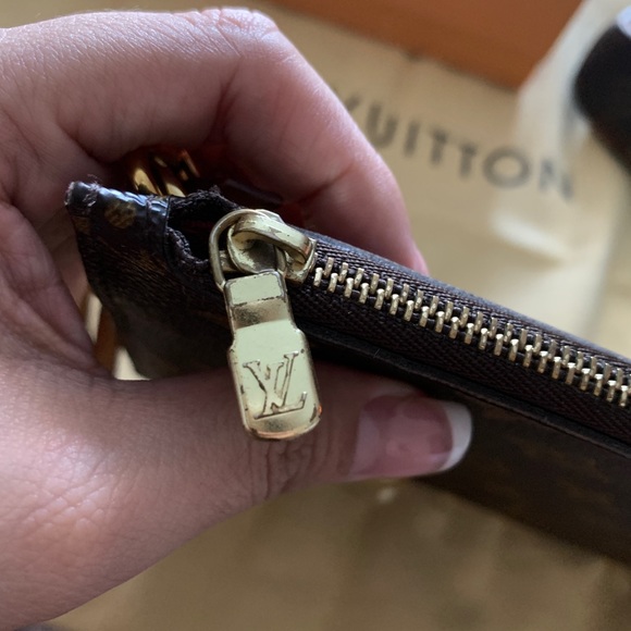 LOUIS VUITTON Monogram Neverfull Pochette Fuchsia - Picture 8 of 12